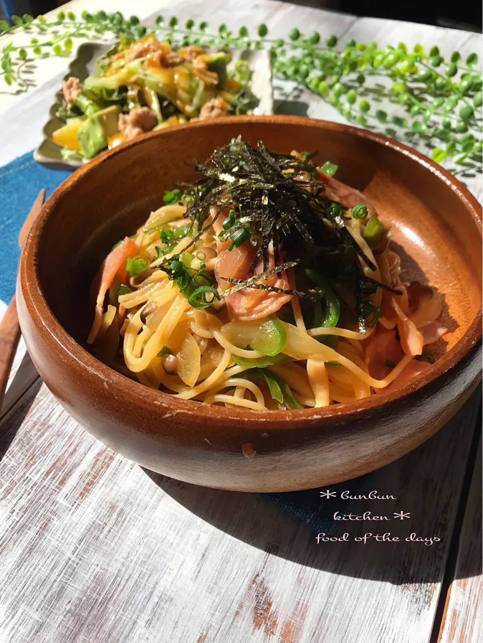 具沢山バター醤油スパゲティ😋|ハナたなさん