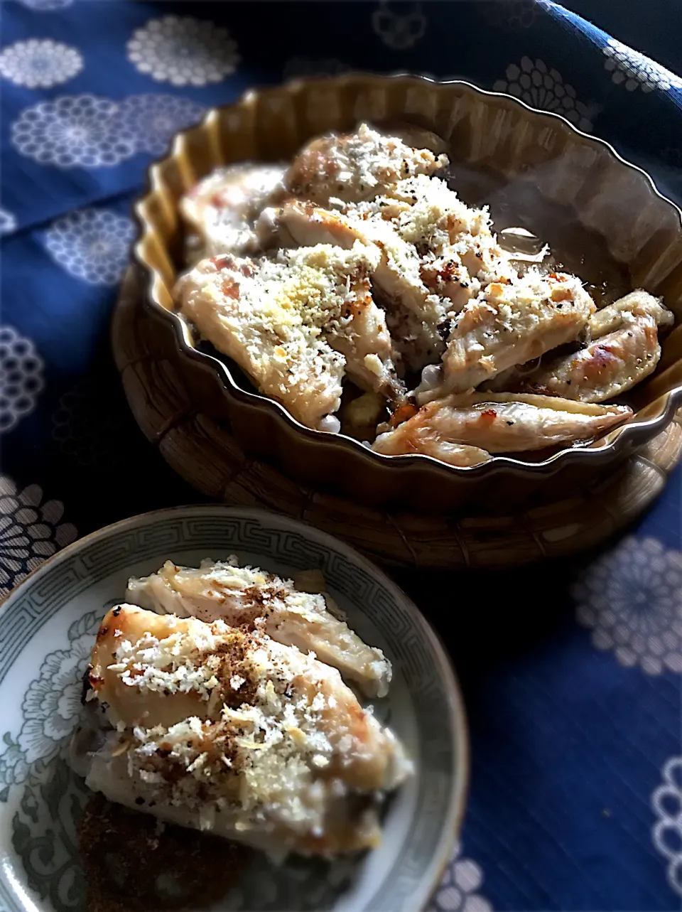 Snapdishの料理写真:＊手羽先のパン粉焼き＊(*´∀｀*)＊|じゅんじゅんさん