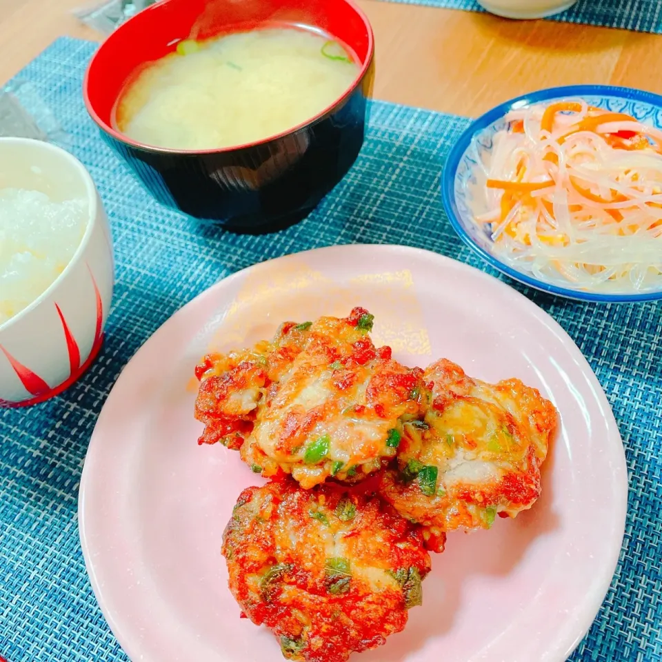 Snapdishの料理写真:豚こま青じそニンニク醤油唐揚げ|毎日ご飯さん