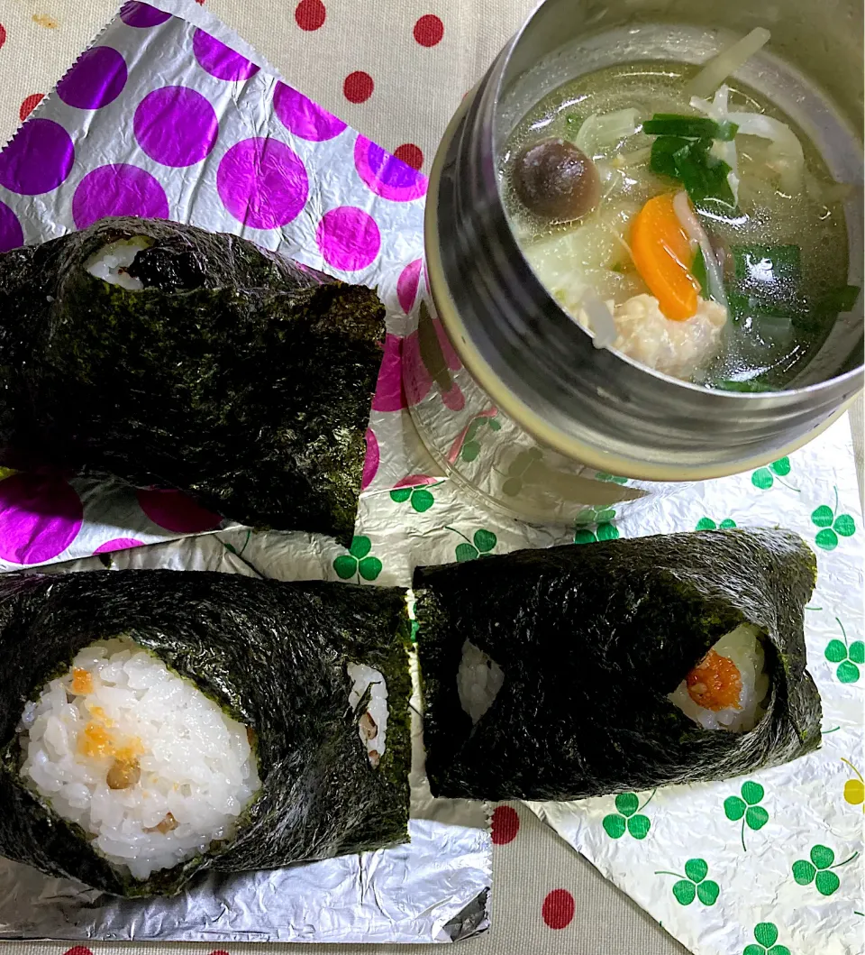 2月24日　もち麦🍙 & スープ弁当|sakuramochiさん