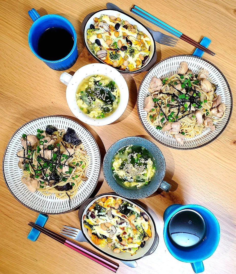 鶏と茄子の和風パスタランチ|**ʂαɳさん