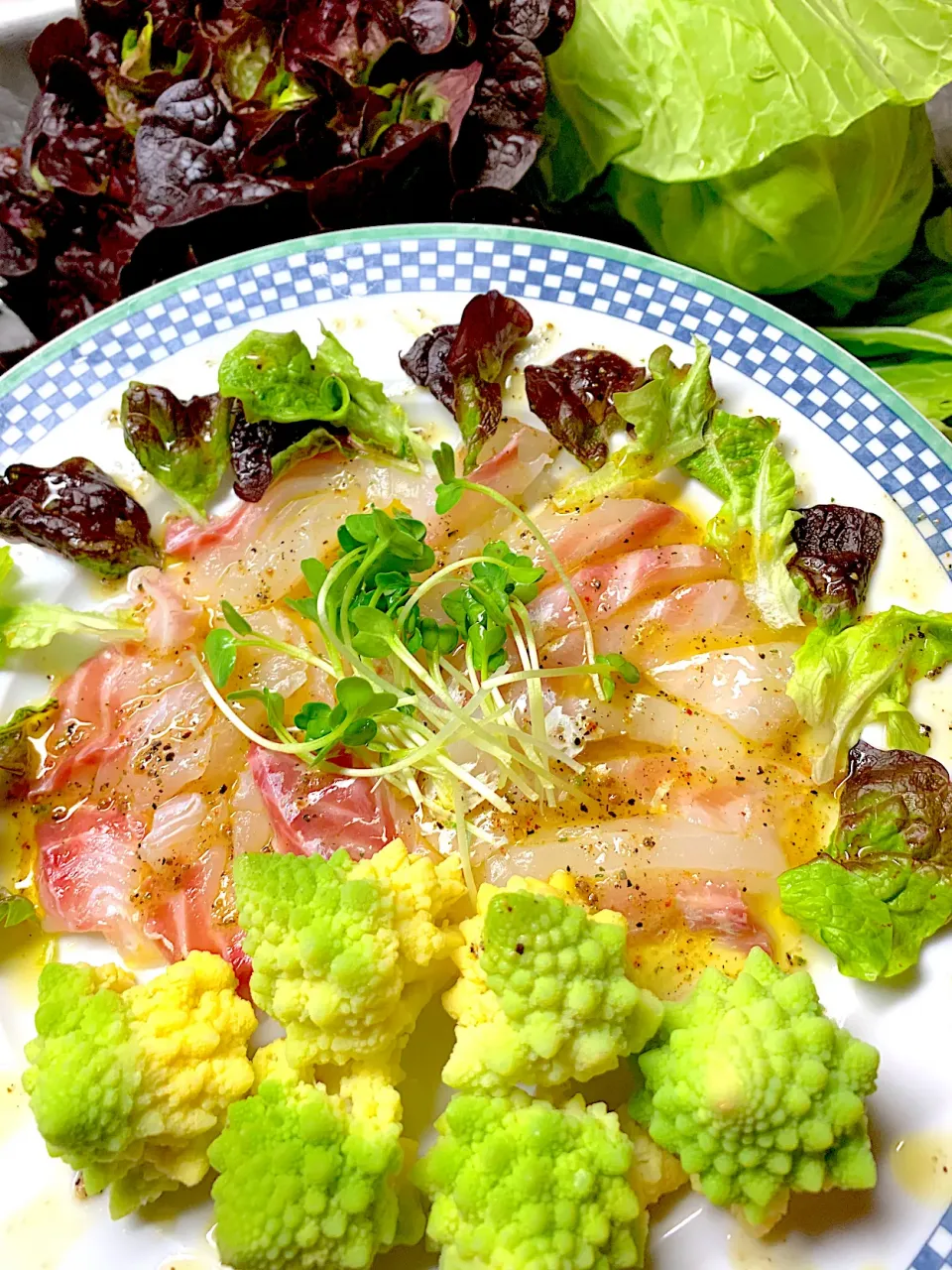 三浦野菜を使った鯛のカルパッチョ|シュトママさん