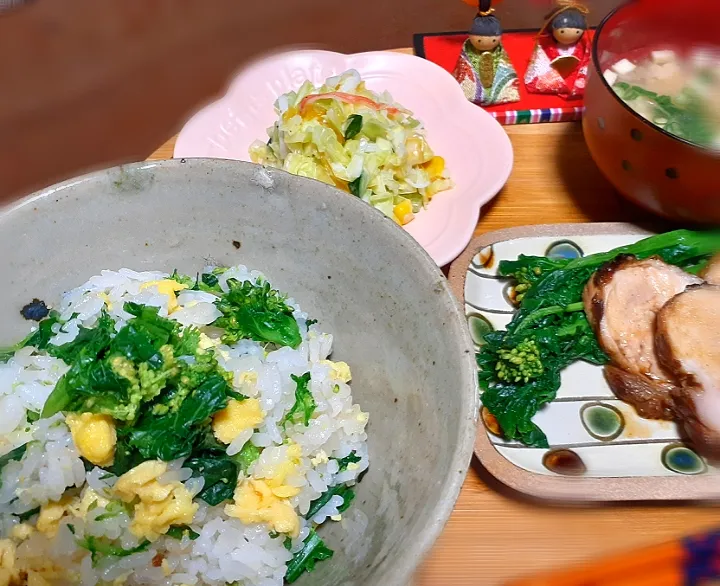 アッチさんの料理

　菜の花ごはん🌱|びせんさん