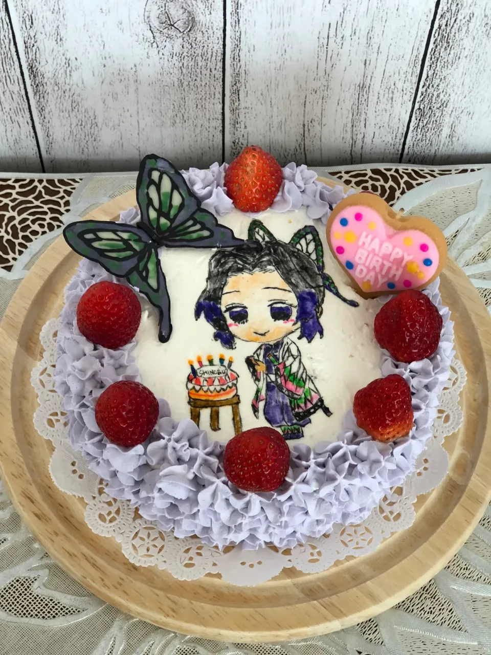 鬼滅の刃　しのぶさんケーキ🎂|riamamaさん