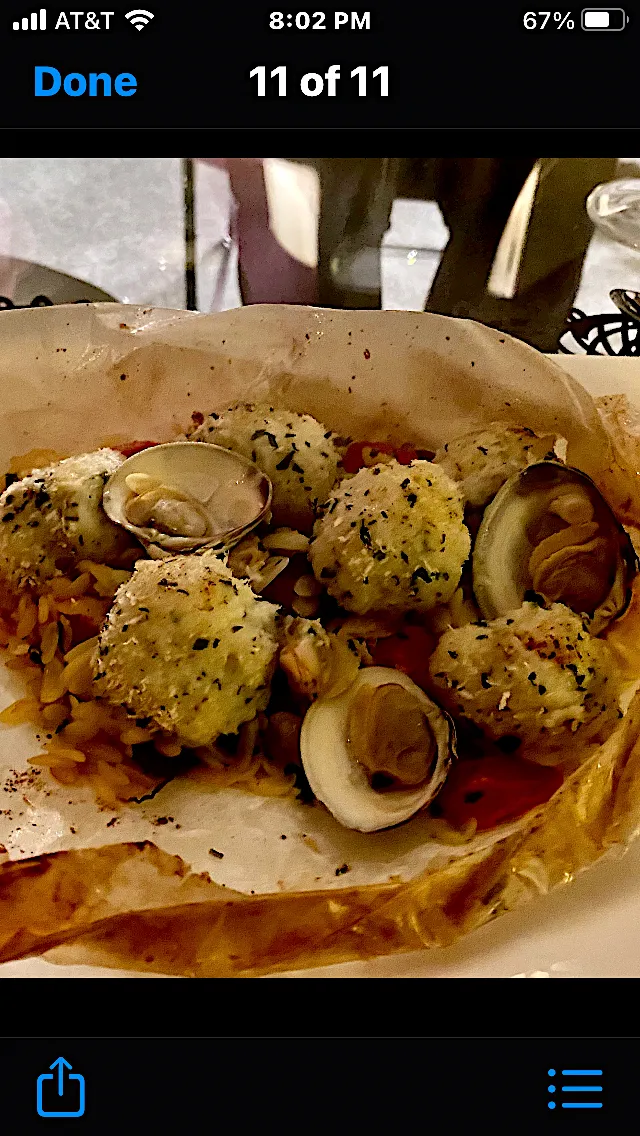 Monkfish Meatballs with Orzo, Tomatoes and Olives in Papillote|Christine pavelkaさん