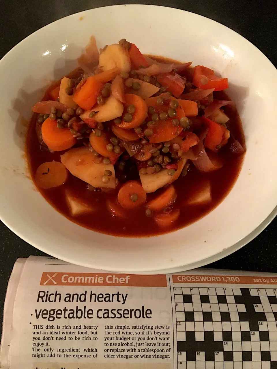 Rich & hearty vegetable casserole (Morning Star Commie Chef recipe)|Nick Hiderさん