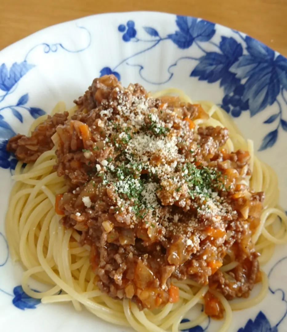 ミートソースパスタ🥕|しまだ ちえこさん