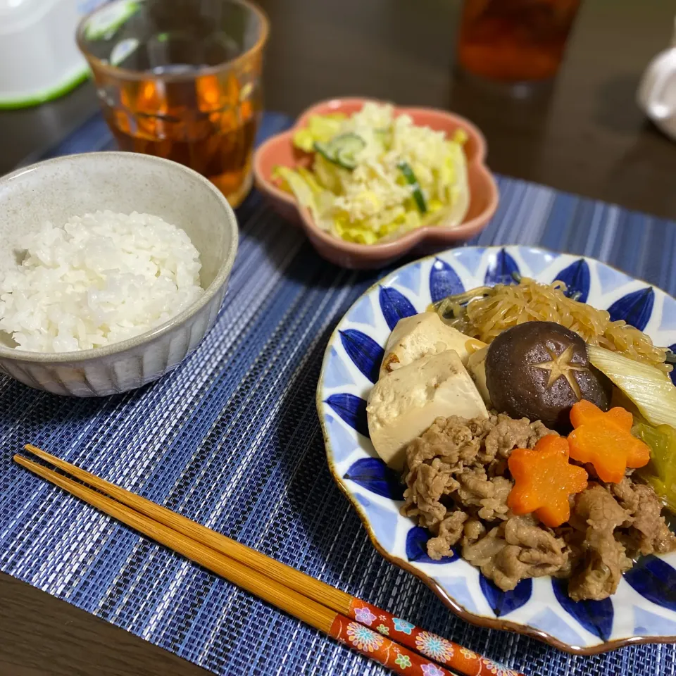 肉豆腐とポテトサラダ|ちぐあささん