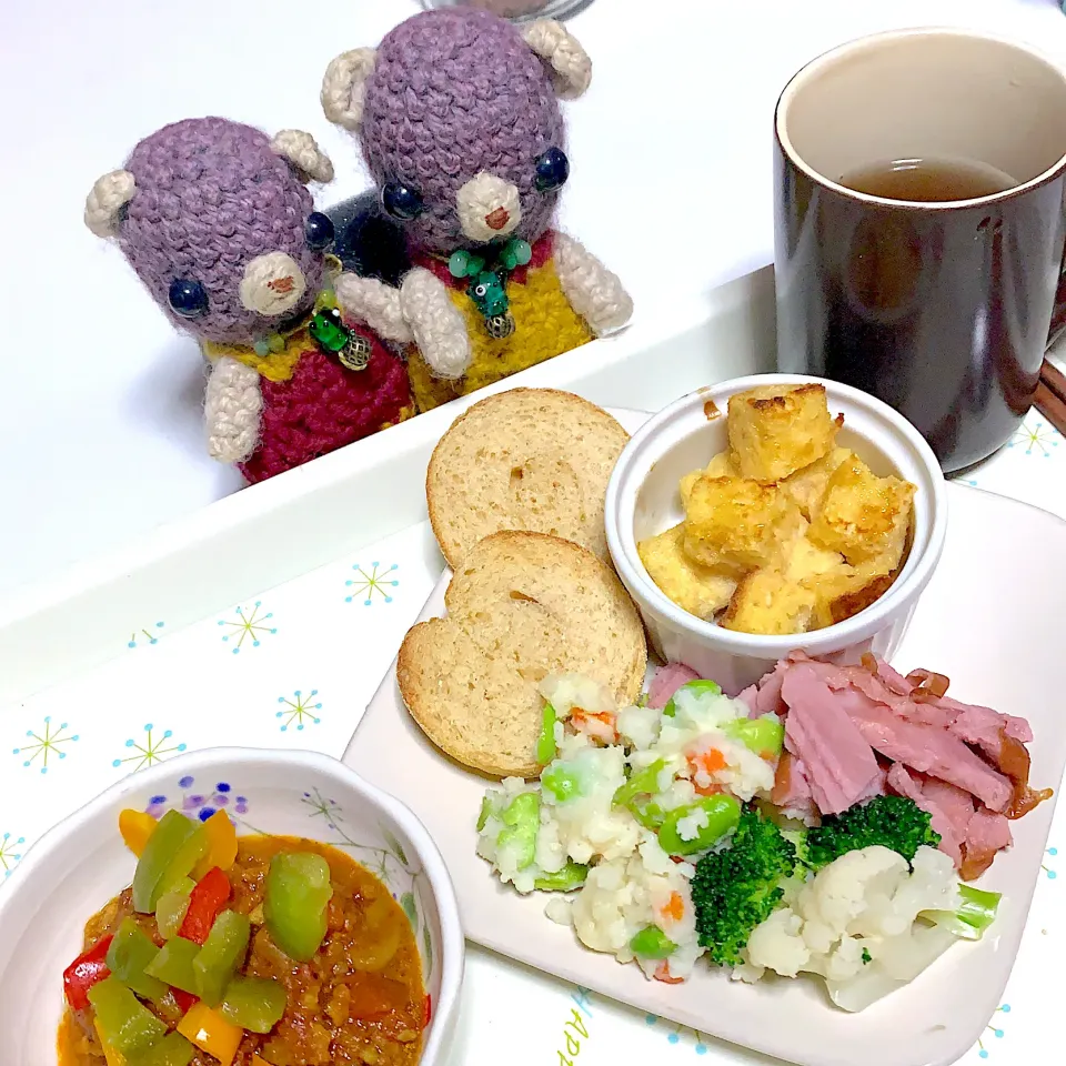 Snapdishの料理写真:朝ごぱん(*'▽'*)|chagashiさん