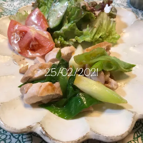 「ねぎ」を使ってみたSnapdishの料理・レシピ写真:ネギ塩鶏🐔