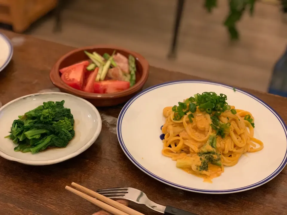 Snapdishの料理写真:菜の花の辛子和え|takosさん