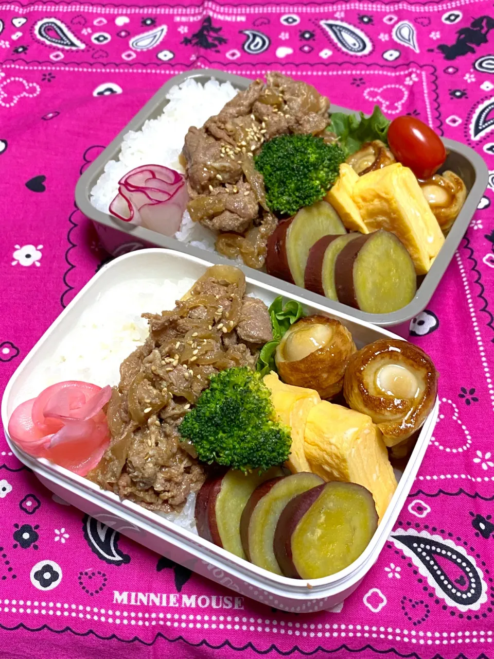 息子のお弁当(リク､うずらの竹輪巻き😋)|かあたんさん