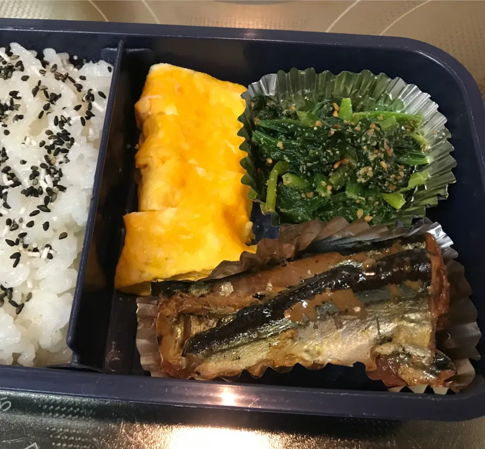 秋刀魚の蒲焼き缶詰活用弁当|sanaeさん