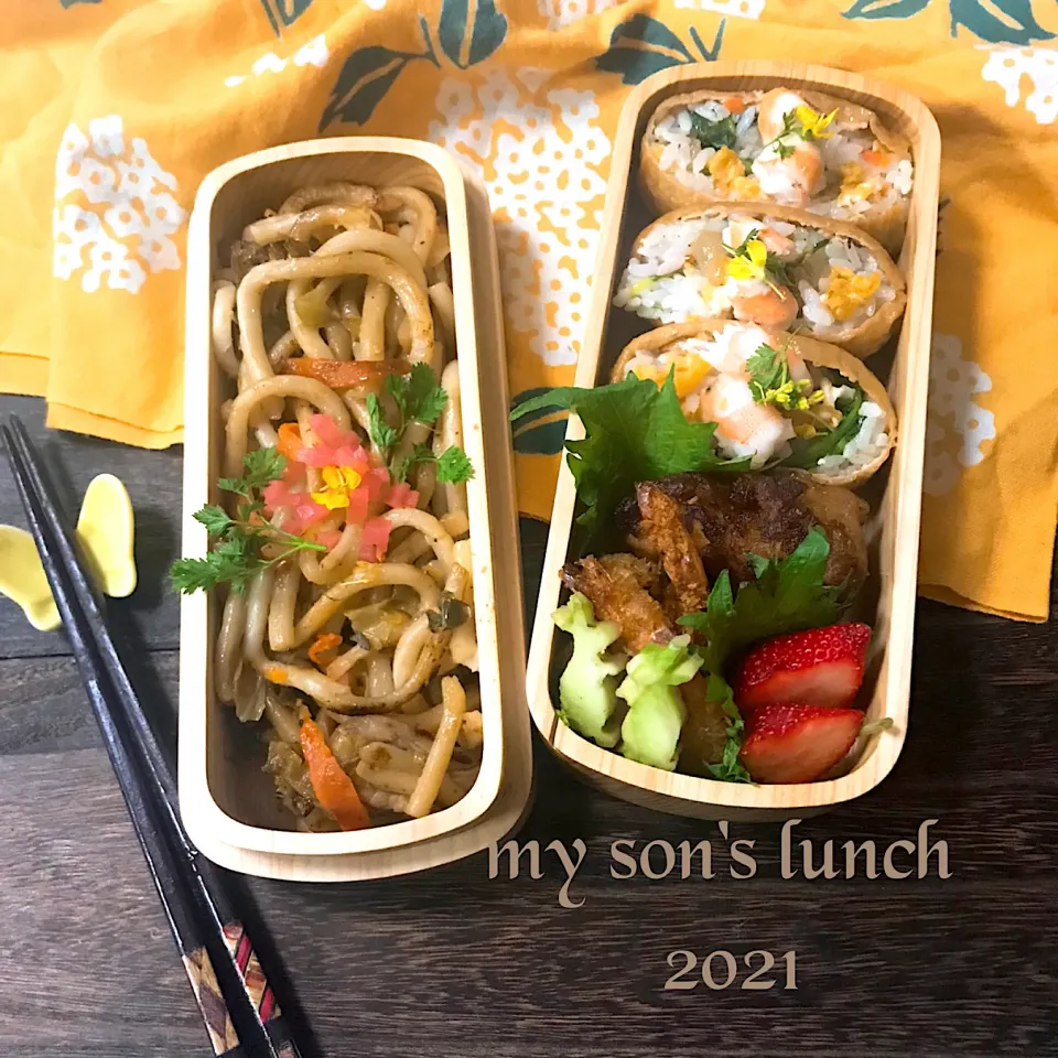 春稲荷&焼うどん弁当|kotokotoさん