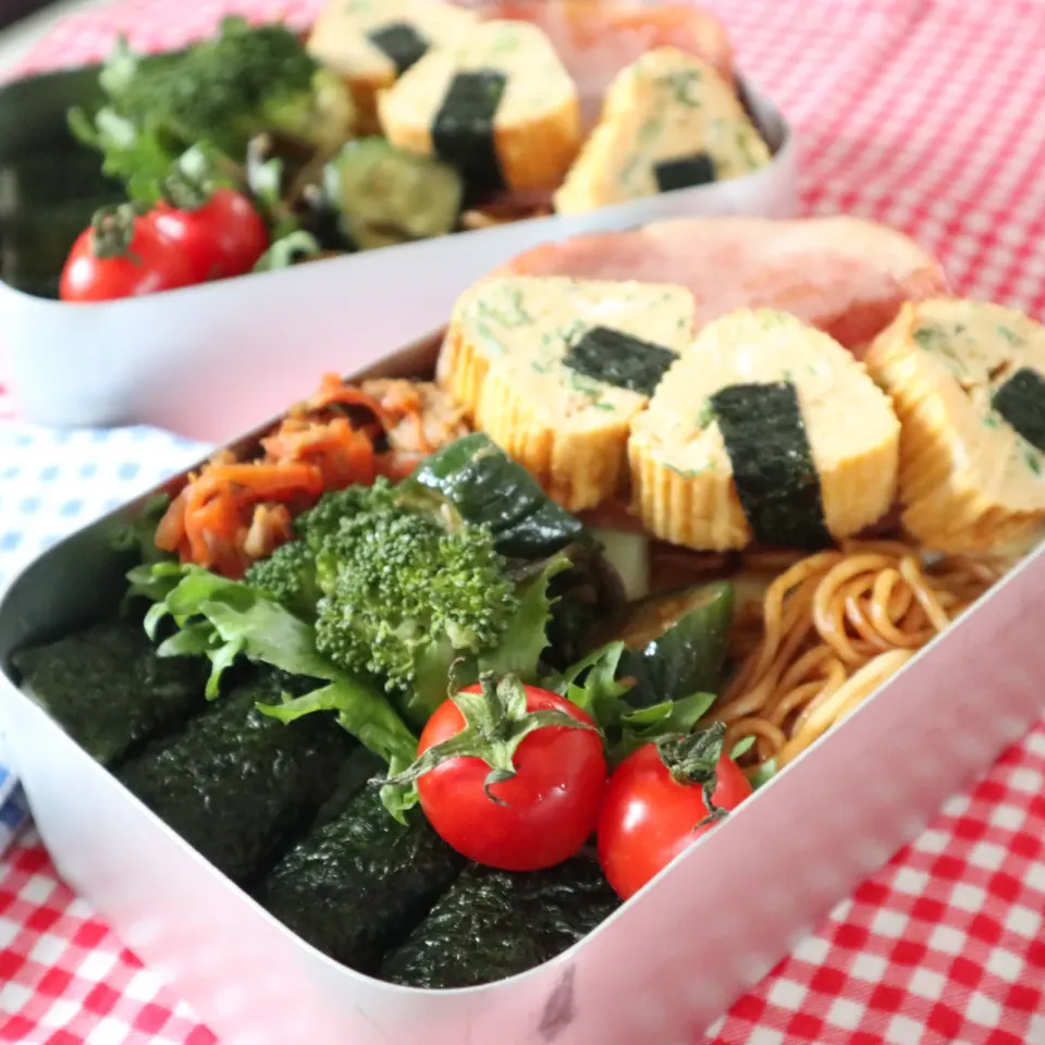 中学生男子年子弁当🍱焼きそば弁当|なかじー。さん