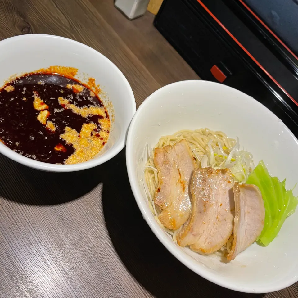 Snapdishの料理写真:広島つけ麺　大辛　並盛り|中華蕎麦 銀時さん