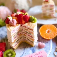 🍓🥝🍊フルーツミルクレープ🍓🥝🍊