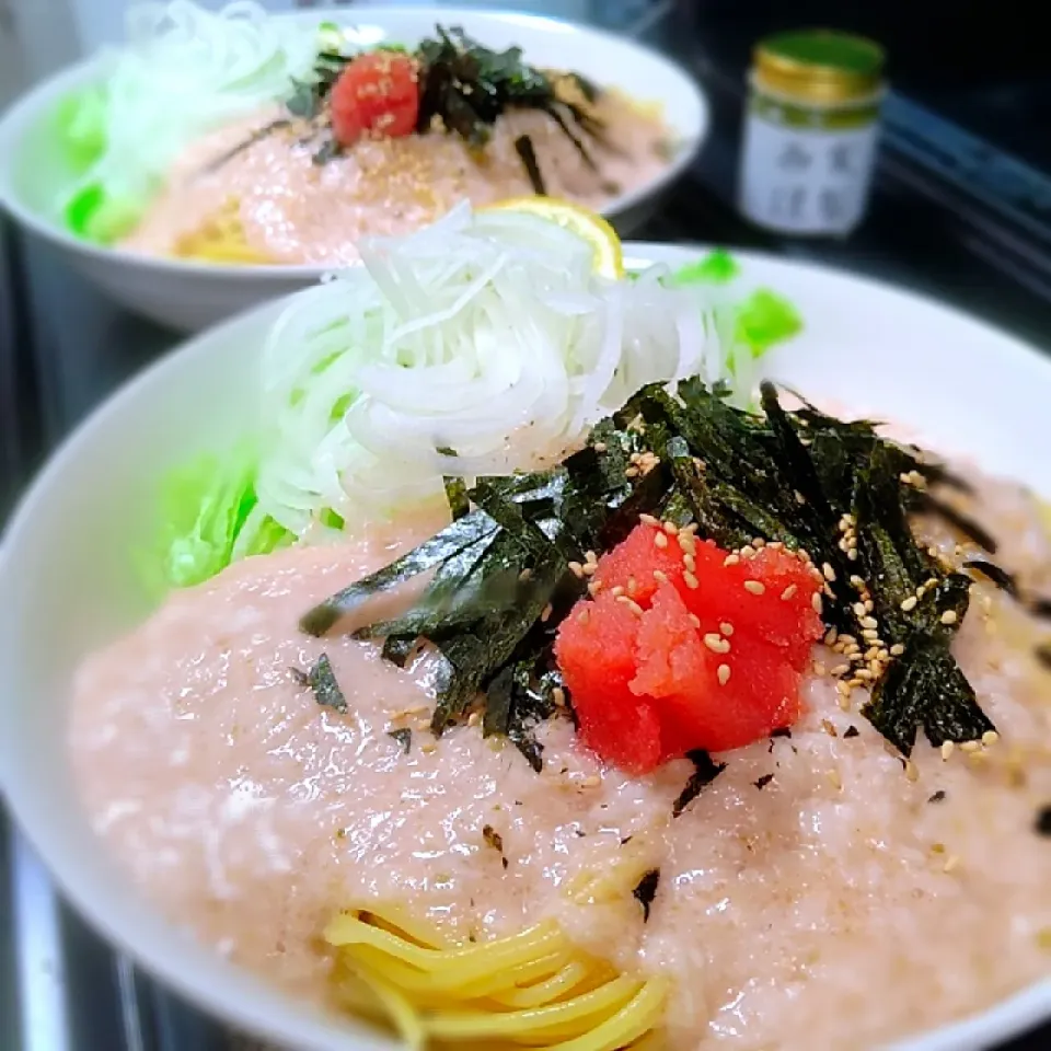 Snapdishの料理写真:和風たらこカルボナーラ風～♪♪|砂糖味屋キッチンさん