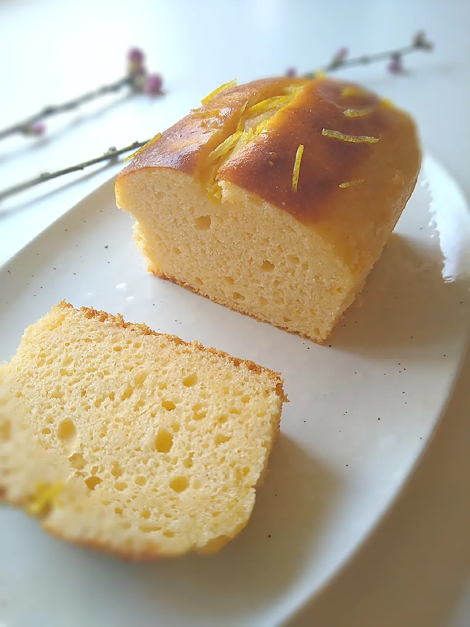 蜂蜜レモンパウンドケーキ🍋|まめころさん