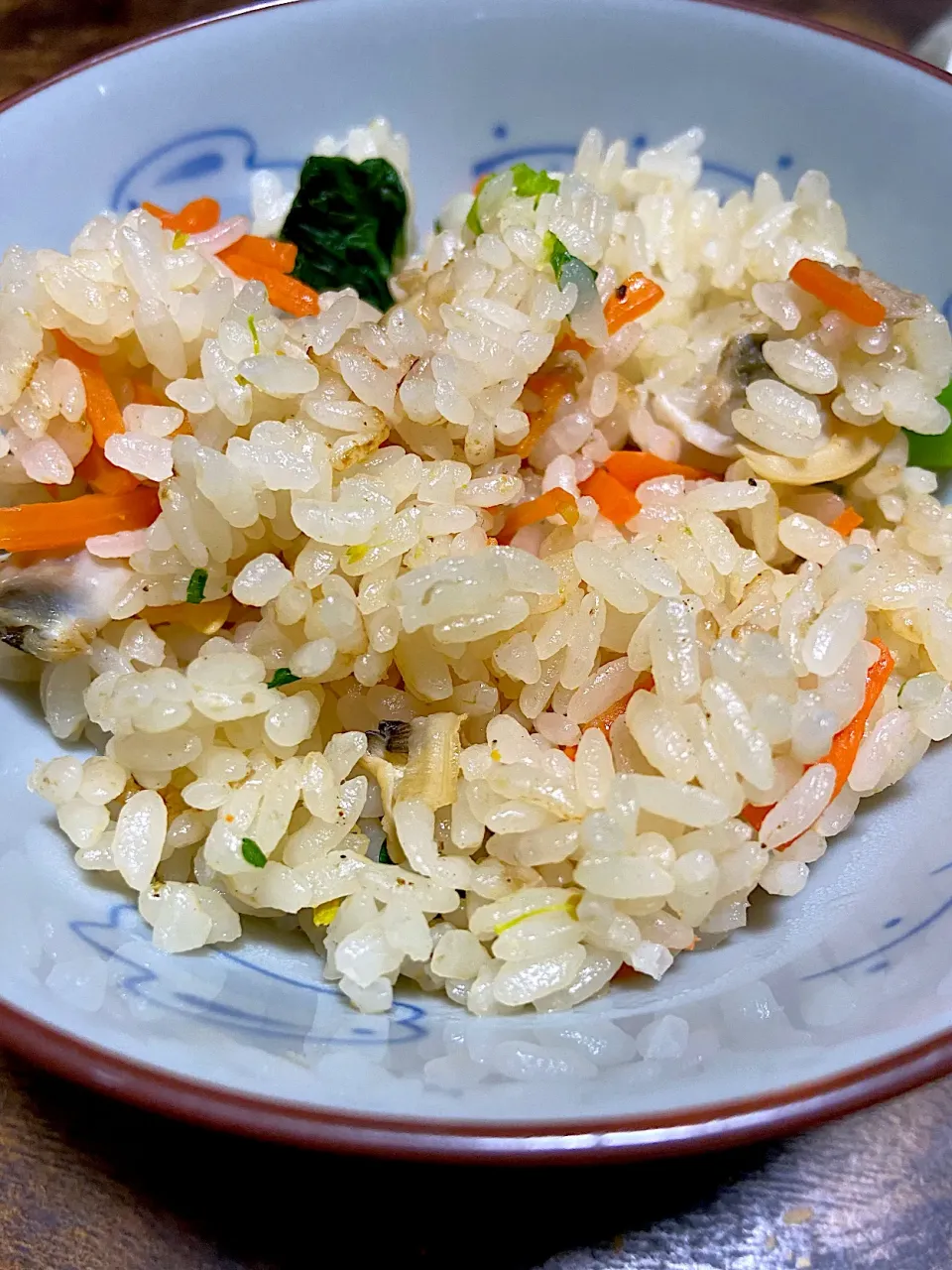 菜の花とあさりの炊き込みご飯|ぽみさん