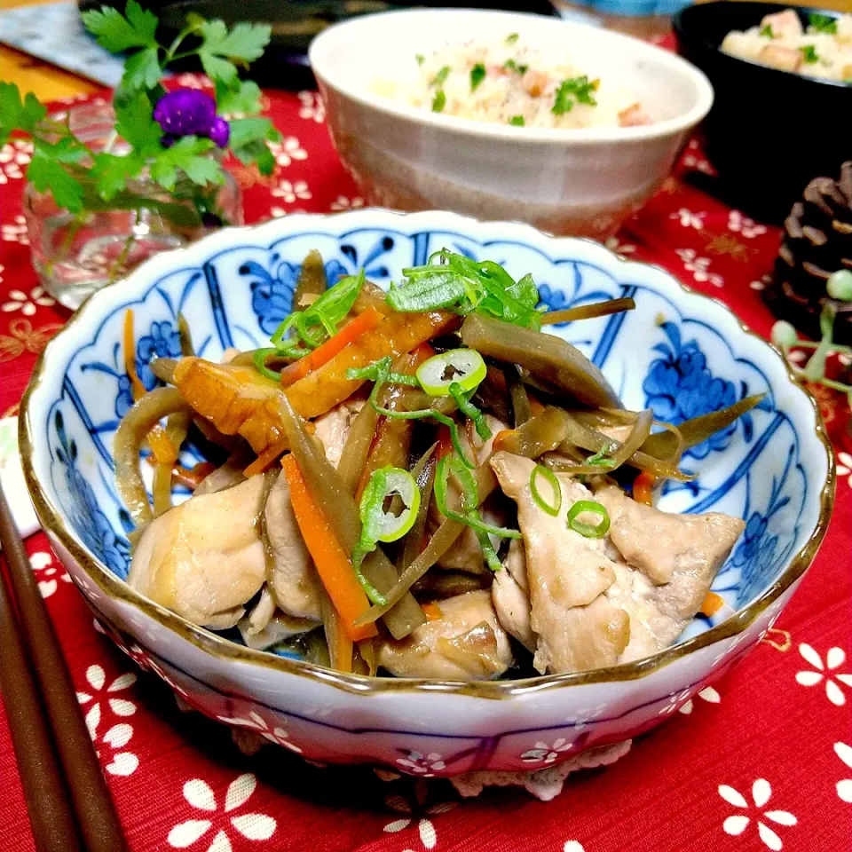 鶏とごぼうの煮物♬|とまと🍅さん