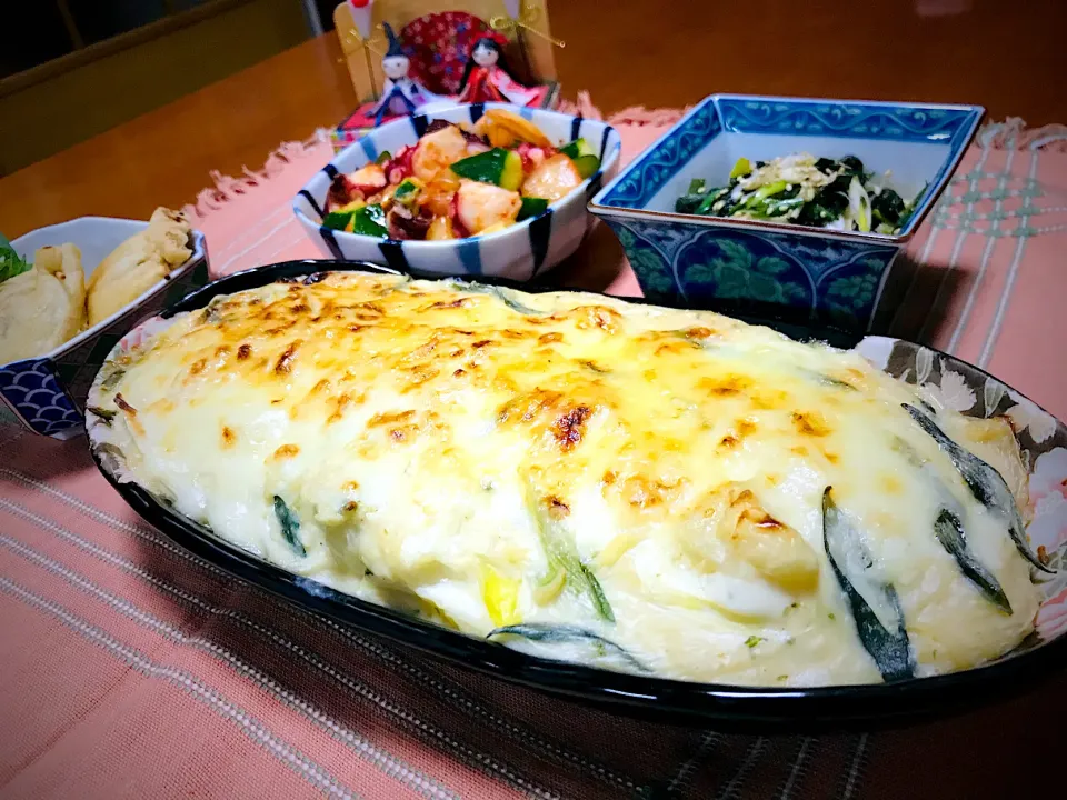 砂糖味屋キッチンさんの料理 じゃがいものねぎ味噌
     クリームソース焼き～♪♪|バシュランさん