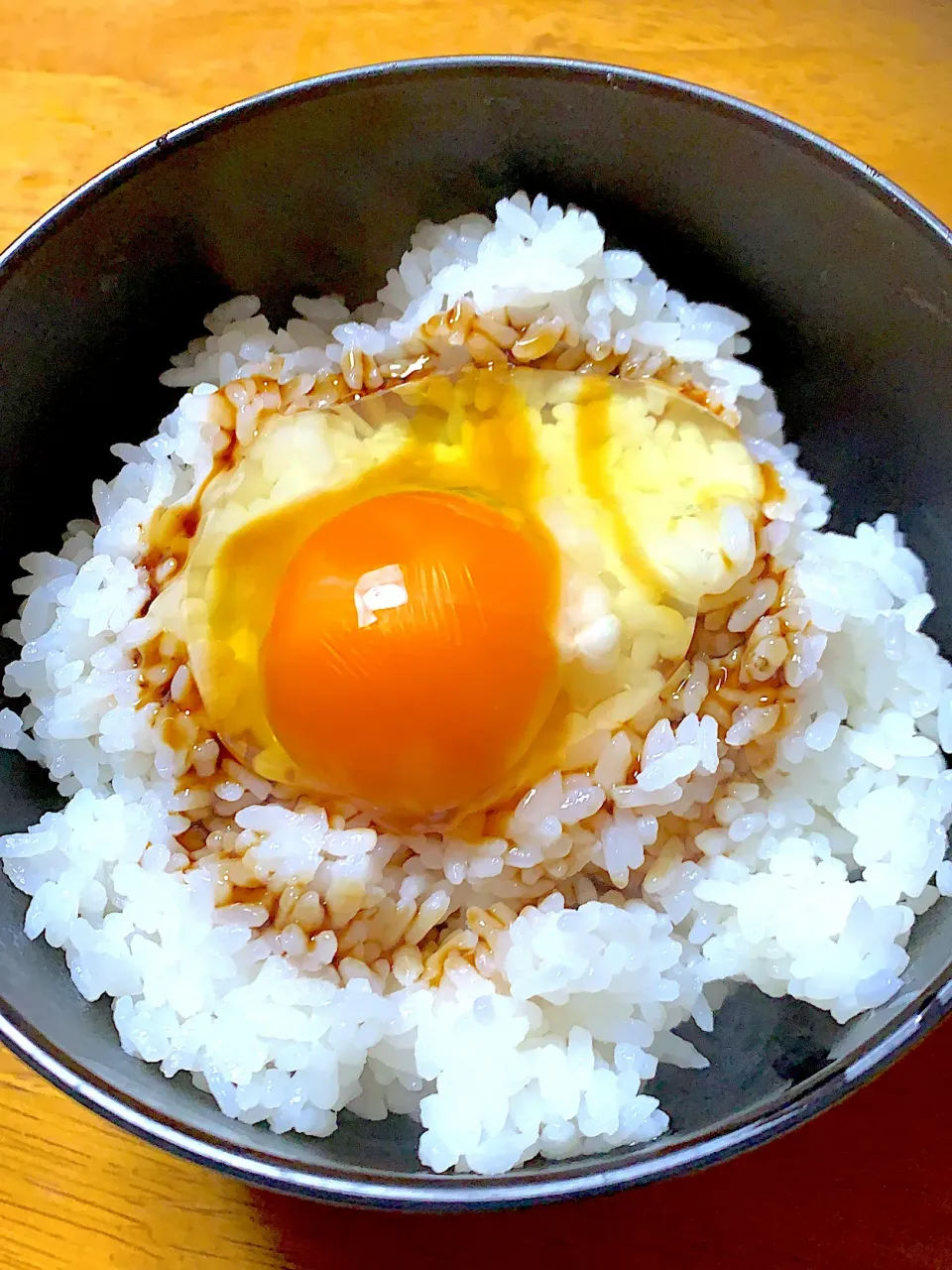 卵かけご飯^_^オイスターソースで^_^うまうま。|きよっさんさん