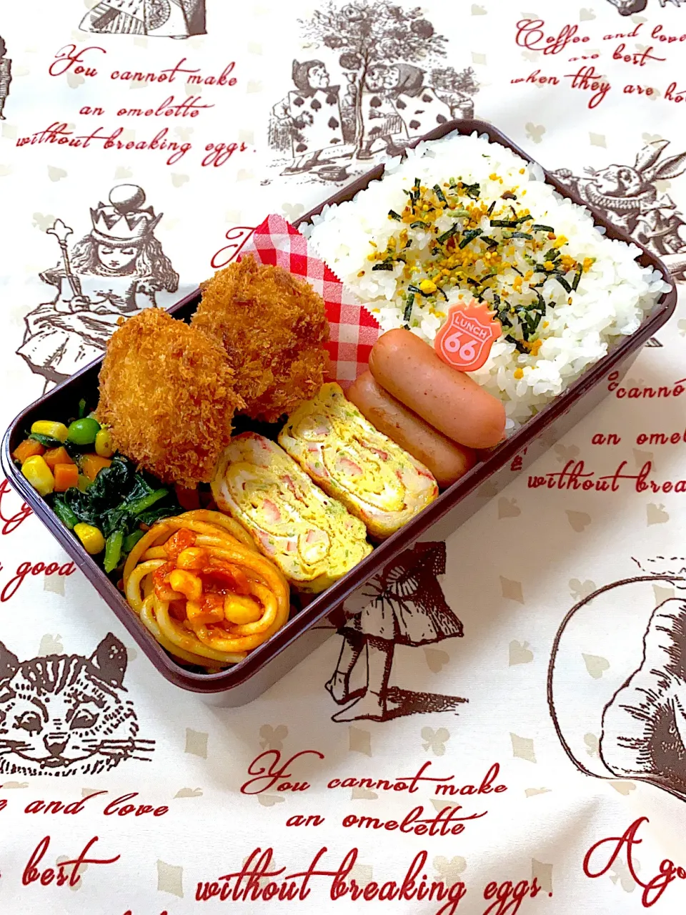 ほたての貝柱フライ弁当💕|いちごさん