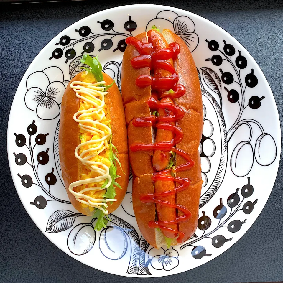 ホットドッグと卵サンド|ホワイトさん