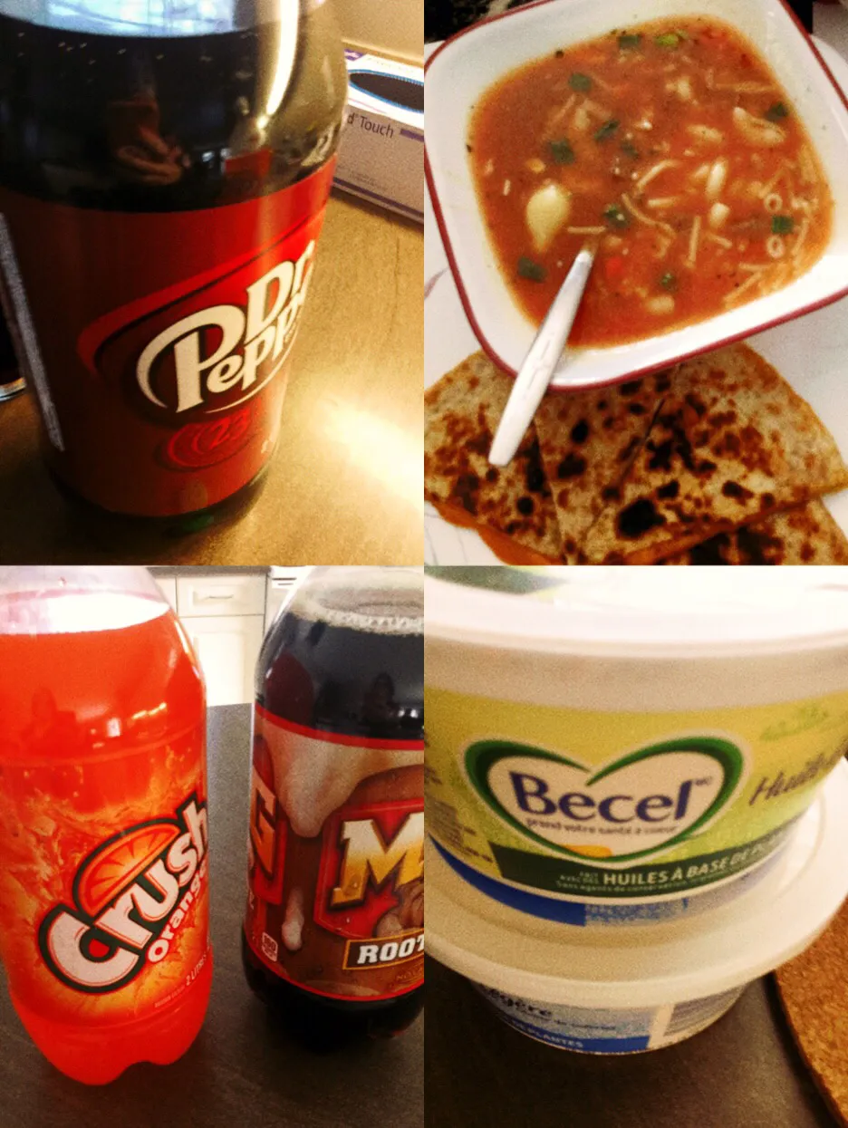 More sodas,soup and two healthy butter|ninja kittyさん