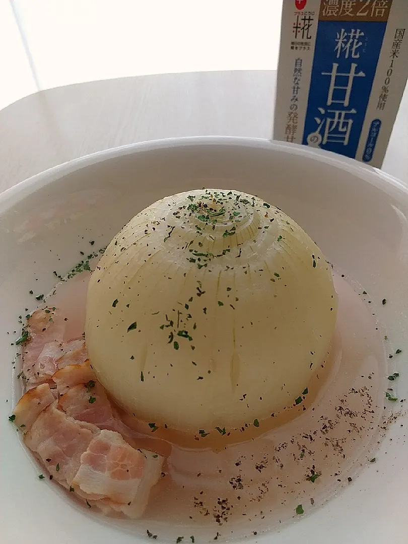 ☆今日のお昼ごはん☆　新玉ねぎまるごとスープ|hamamaさん