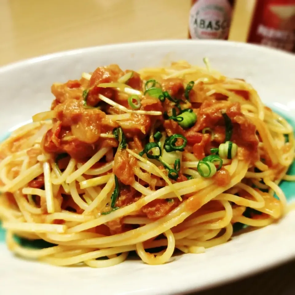 Snapdishの料理写真:ツナトマトパスタ🍅|Conyさん