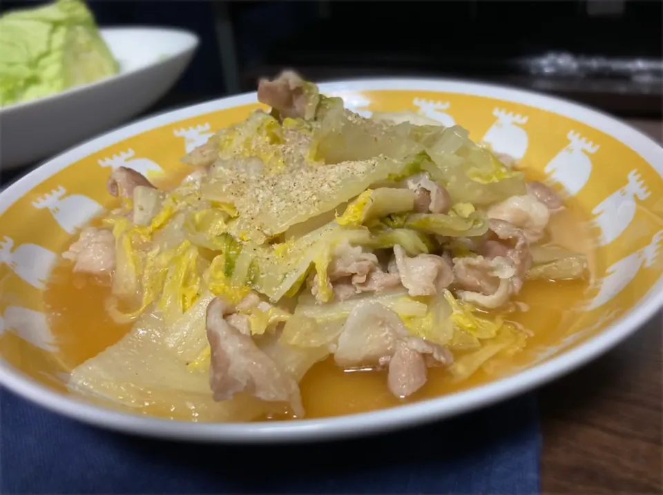 Snapdishの料理写真:白菜と豚肉のポン酢煮|ねこさん