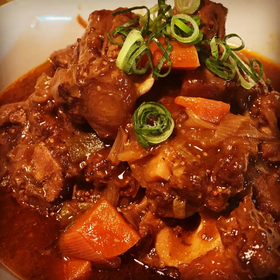 Oxtail Stew and Freshly made Mash Potato 🥔 homely cooked dinner #chefemanuel #oxtail #beef #homecooking|Emanuel Hayashiさん