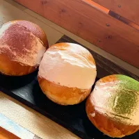 Snapdishの料理写真:マリトッツオ❗️ひなまつりカラーで🎎