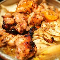 Roasted chicken wings with fennel and pernod (out of the oven after 35/45 minutes) |David_cooks_and_eatsさん