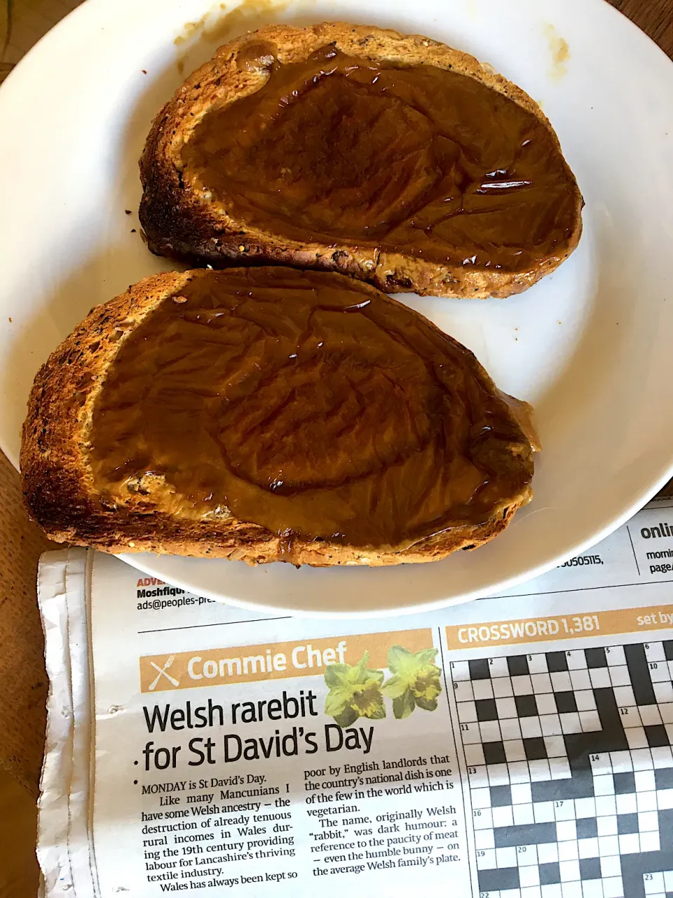 Welsh rarebit for St David’s Day (Morning Star Commie Chef recipe)|Nick Hiderさん