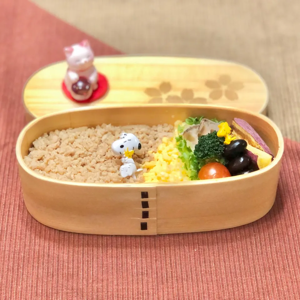 鶏そぼろの❤️ちゃんお弁当　1/25月|sweet homeさん