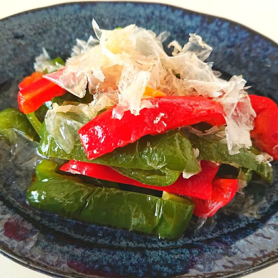 Snapdishの料理写真:鶏節を食べるための焼き浸し|ポトスさん