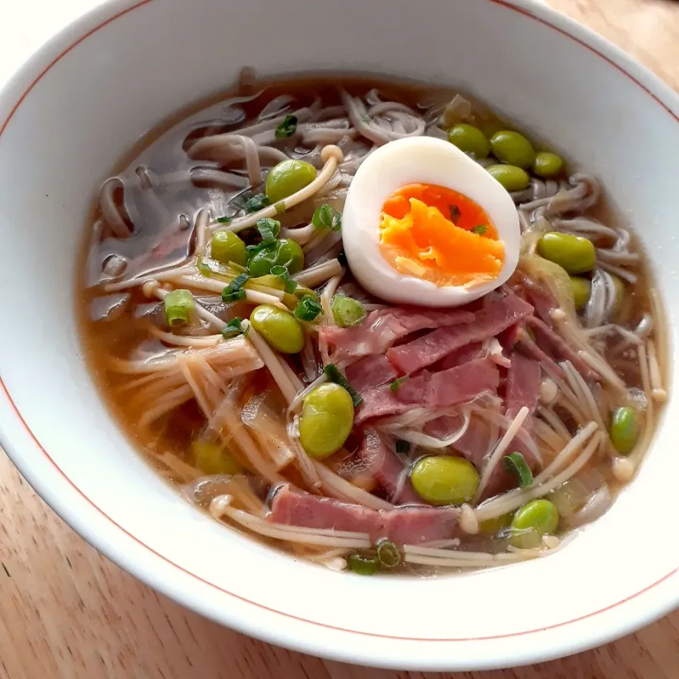 あんかけきのこ蕎麦のあるものランチ|sakuraさん