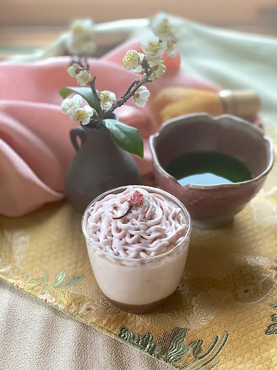 🌸🍡🍵花も団子も🍵🍡🌸② 糀甘酒桜ミルクプリン|ゆきぽん@ゆきの家飲み料理さん