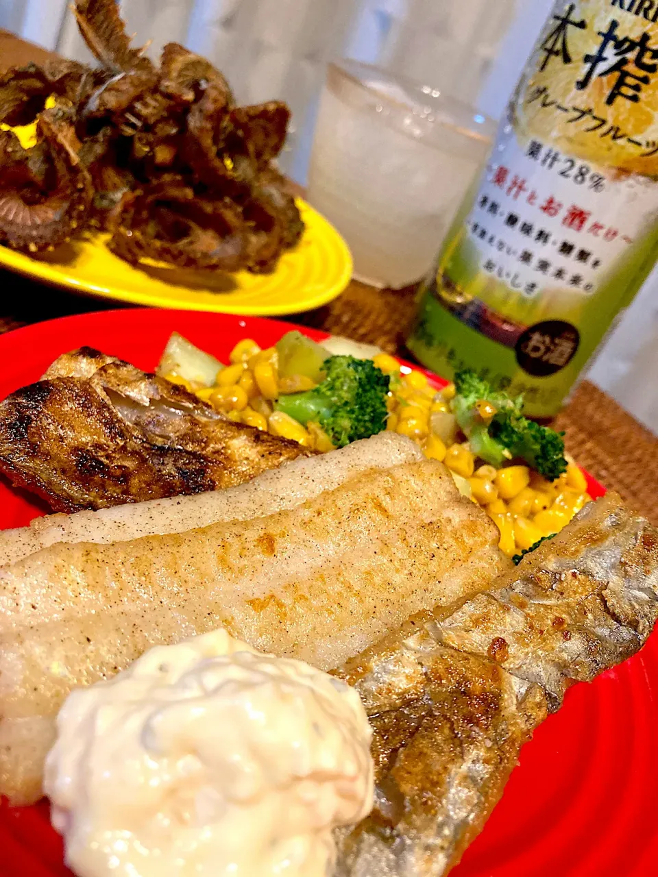 太刀魚のムニエルと、背びれの唐揚げ😋🐟🍻💕✨|アイさん