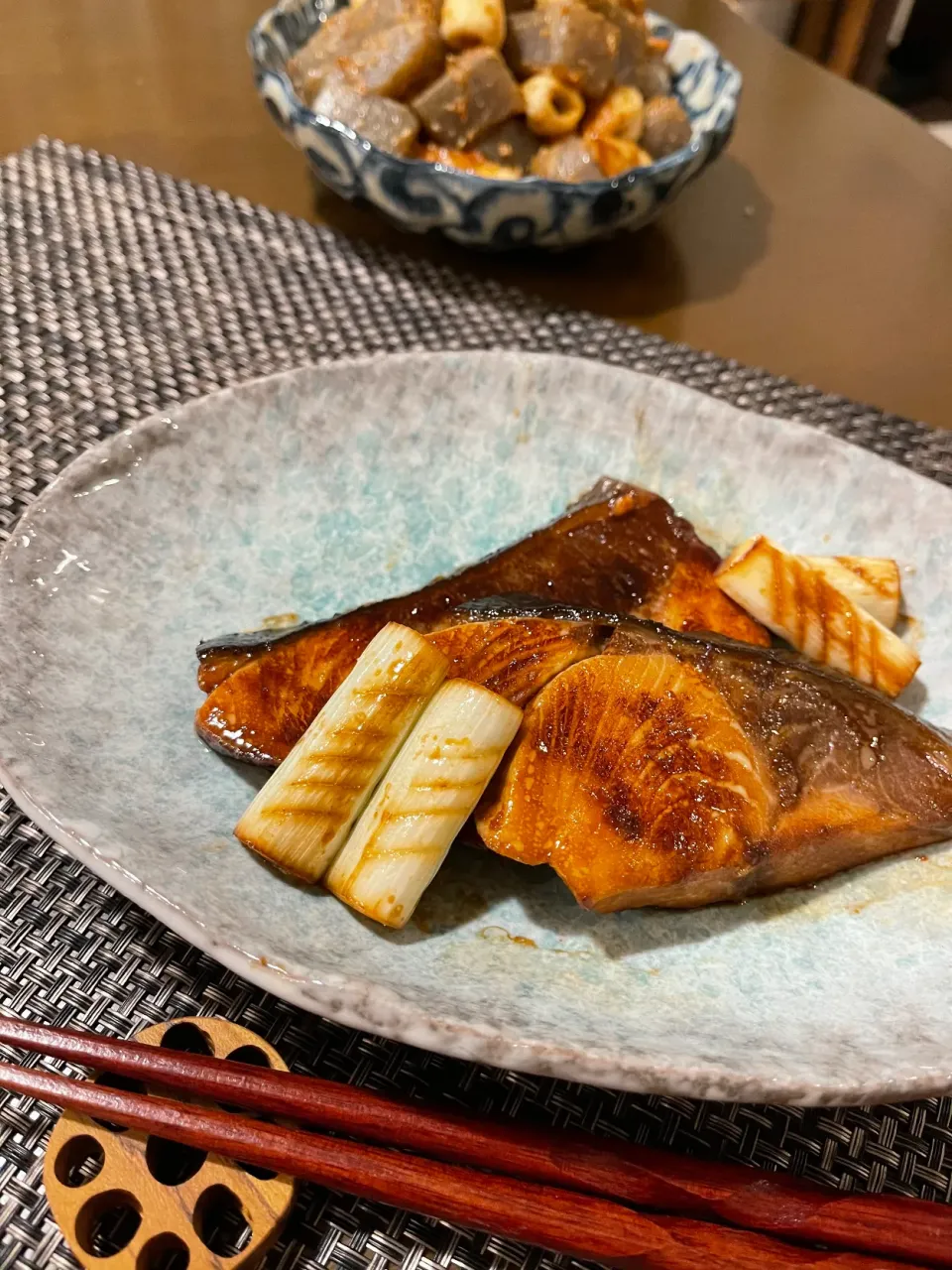 Snapdishの料理写真:鰤照り焼き🐟|ナガマンさん