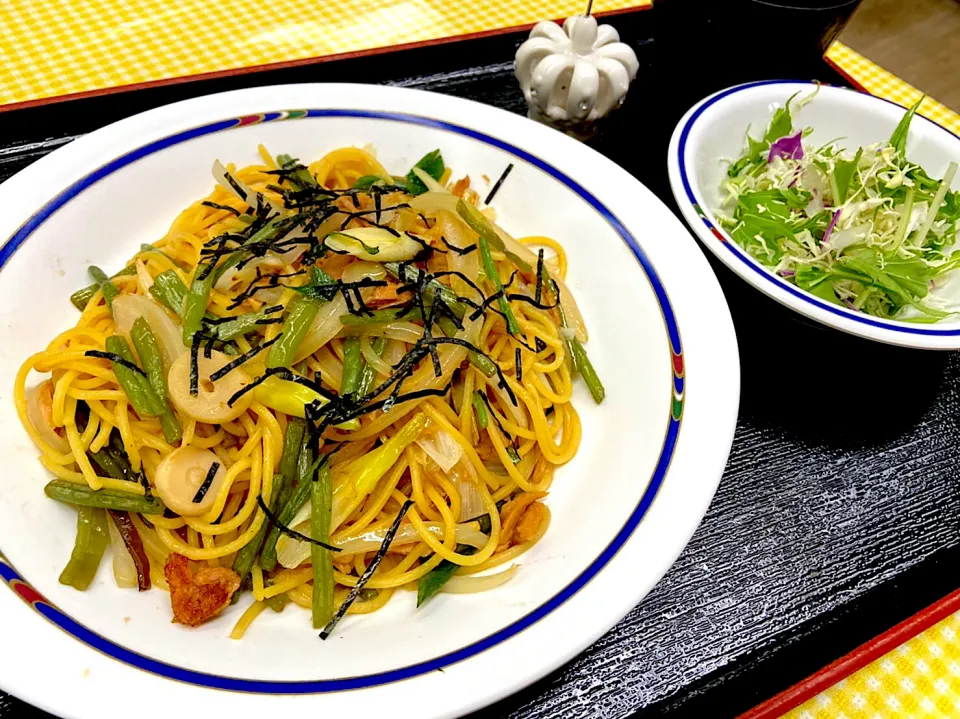 和風スパゲティ　サラダセット|nyama1さん