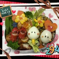 Snapdishの料理写真:お弁当|うさぴょんさん