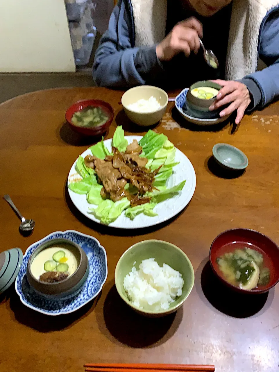 豆腐茶碗蒸し、焼き肉|大塚麻美さん