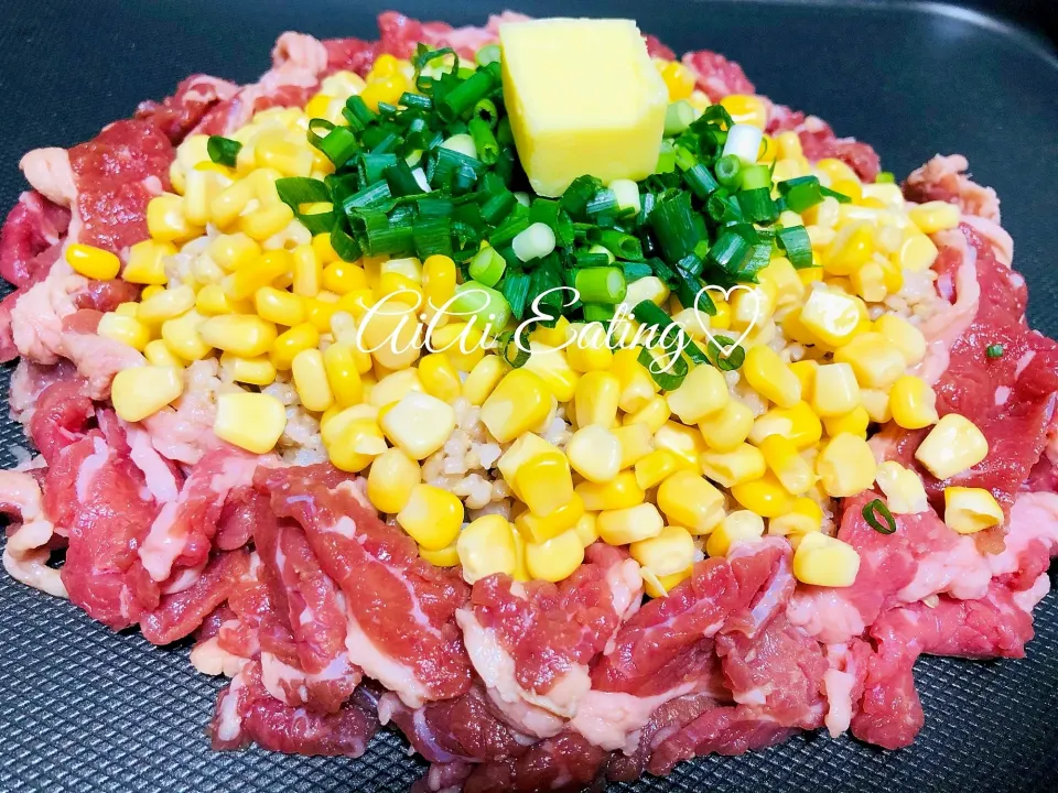 Snapdishの料理写真:♡あいあい♡さんの♡ホットプレートであつあつ♪簡単ペッパーランチ♡ #楽天レシピ|楽天レシピさん