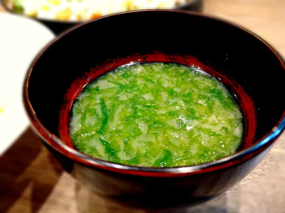 生青海苔のお味噌汁|古尾谷りかこさん