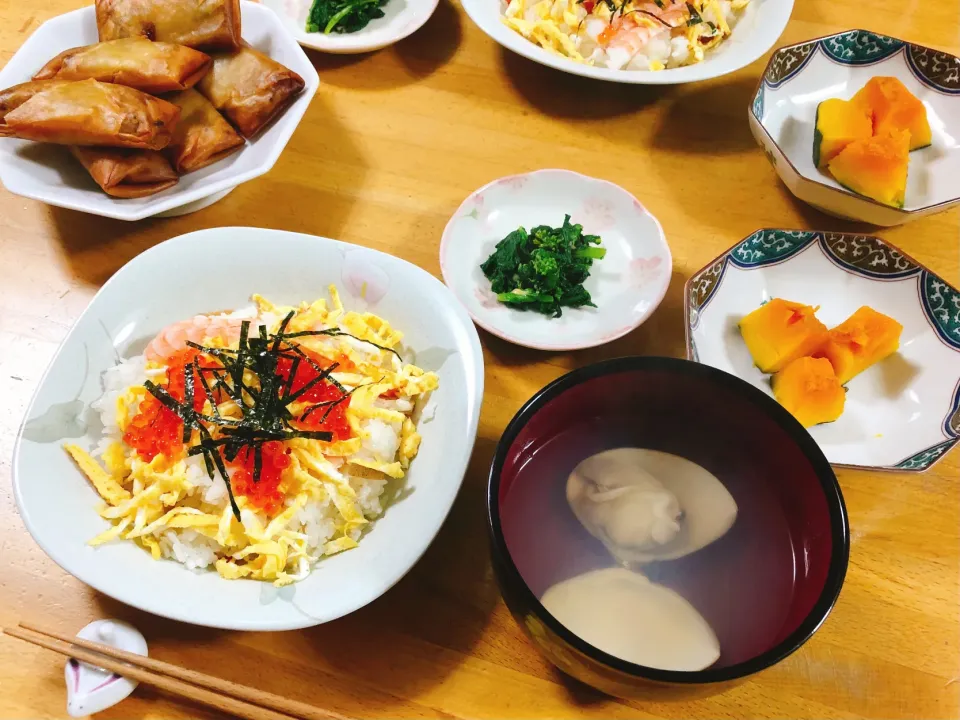 Snapdishの料理写真:夕飯🎵ひな祭り🎎|kiyominさん