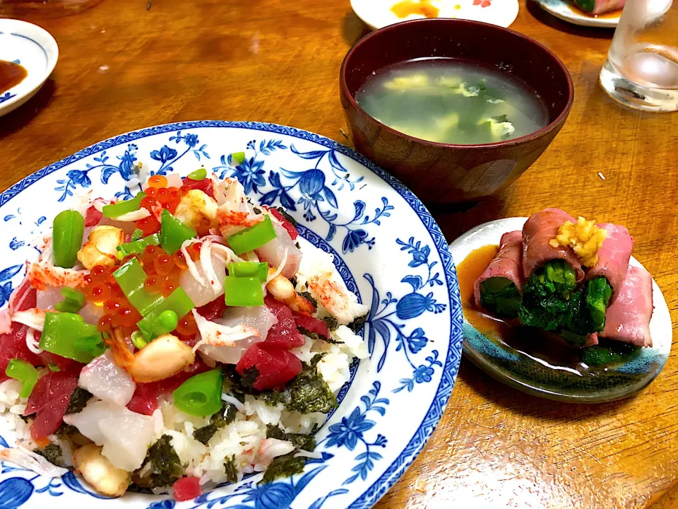 ゆるっと雛祭りな夕ご飯|さんだーさん